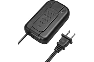 DEWENWILS Plug in Dimmer Switch for Lamp, Push/Foot Dimmer Plug, Table Lamp Dimmer for Dimmable LED/CFL/Incandescent Bulb, Full Range Slide Control, 5 ft Extension Cord, ETL Listed, Black