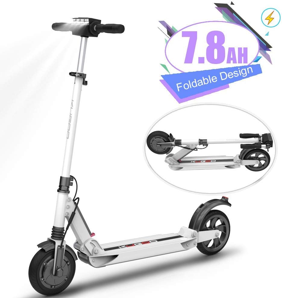 Electric Scooter Adults,Kick Tires, Powerful Motors,18.6Miles Long Range , 25 KPH E-Scooter,Portable and Adjustable Design, Max Load 250lbs Commuting Motorized Scooter Suitable for Adults & Teenager
