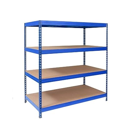 Office Marshall Steckregal Metallregal Lastenregal - 1500 kg Gesamttraglast | extra breit | für Garage, Keller, Werkstatt | T
