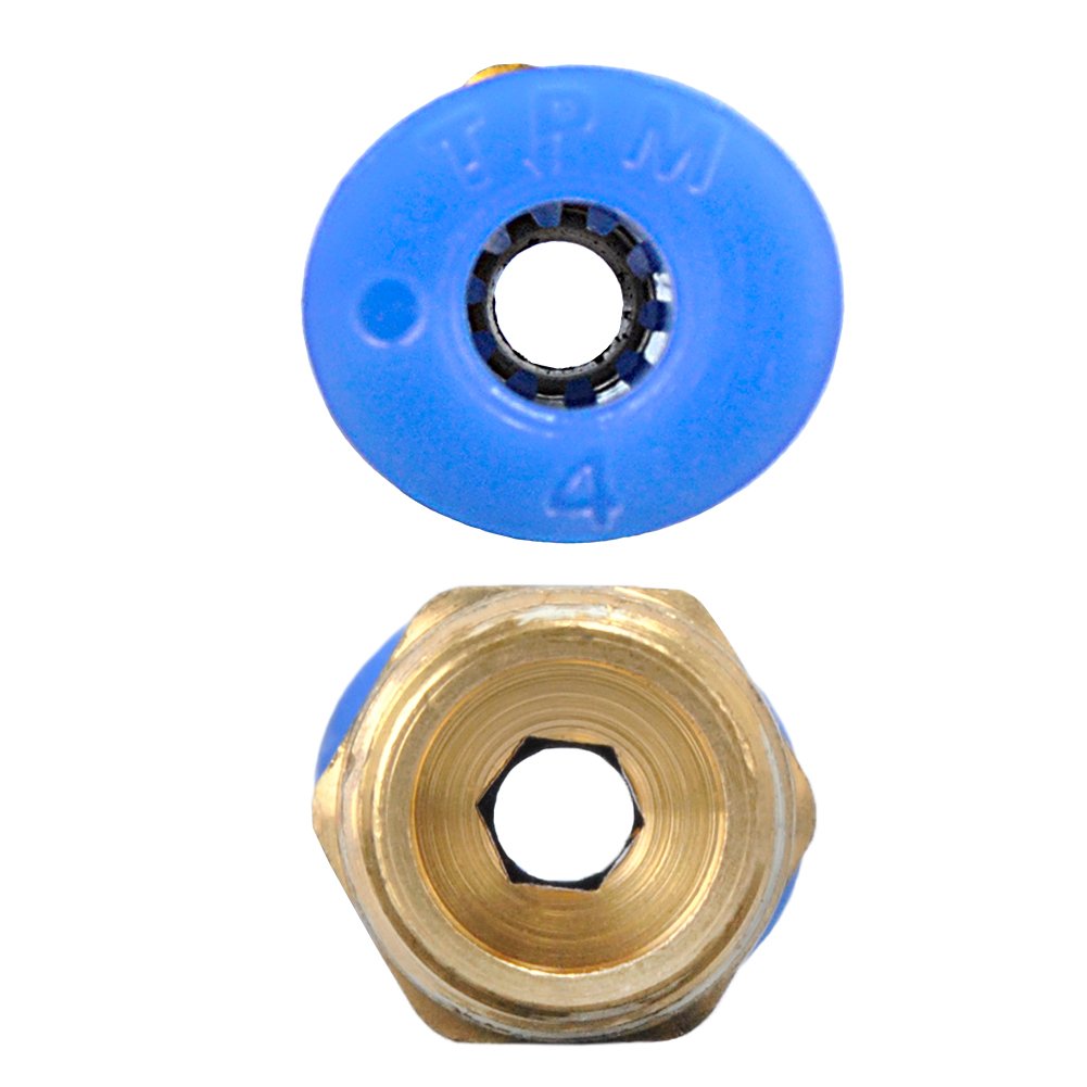 MUYI 10 Pcs PC4-01 3.8 inches Male Thread 4mm Push to Connector for PTFE Tube 3D Printer Connector