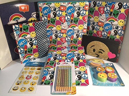 Smiley Emoji Back To School Set