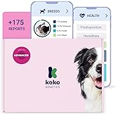 Koko Genetics DNA Test for Dogs Advanced - (+175 Reports of Breeds, Health and Traits) - Updates at no Cost