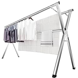 JAUREE 63 Inches Clothes Drying Rack, Drying Rack