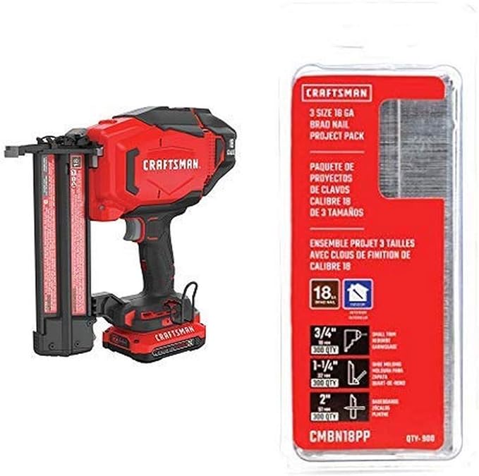 CRAFTSMAN V20 Cordless Finish Nailer Kit, 18GA with Brad Nails Project