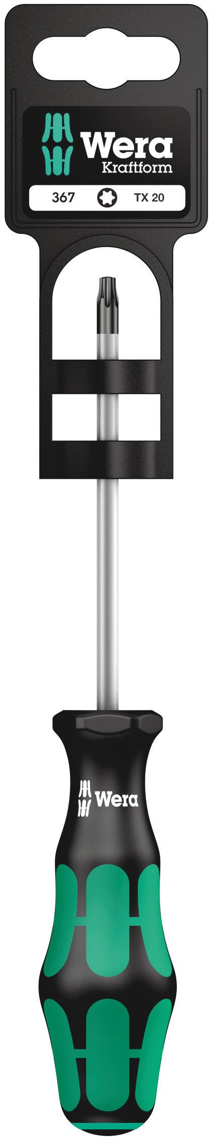 Wera 05100062001 20 x 100 mm 367 SB 1 x TX Hang-Tag Screwdriver for TORX Screws - Silver