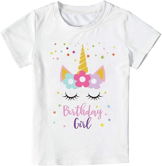 camiseta de unicornio para niña