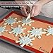 Silicone Baking Mat,3 Set Non Stick Silicon Mat for Baking Sheet Cookie Macaron Bread,Silicone Baking mats Liner Professional Food Grade Cooking Mats for Oven Baking Half Sheet 16.5