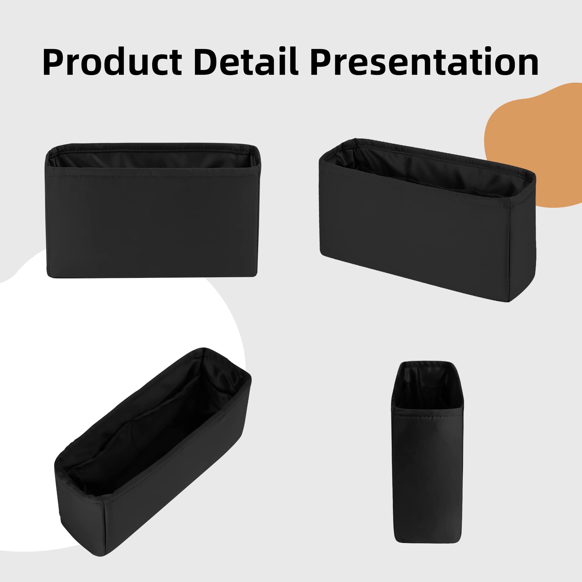 DGAZ Silky Purse Organizer Insert For Chanel Leboy Bags, Luxury Handbag & Tote Organizer, Simplicity bag organizer (Back,New Medium 28)