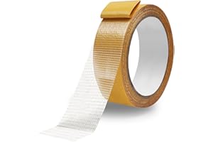 Storystore Double Sided Tape Heavy Duty, 2in x 66ft(20m) Fabric Carpet Tape Double Sided, High Sticky Strength Adhesive Doubl