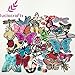 24pcs/lot Butterfly Style Assorted Iron-on or Sew-on Embroidered Patch Motif Applique Set (Mixed Colors Set 18)