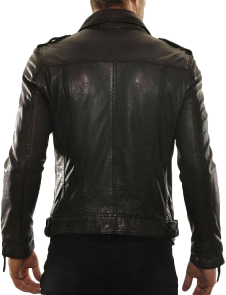 Download Jackets & Coats Men Slim Fit Biker Motorcycle Lambskin ...