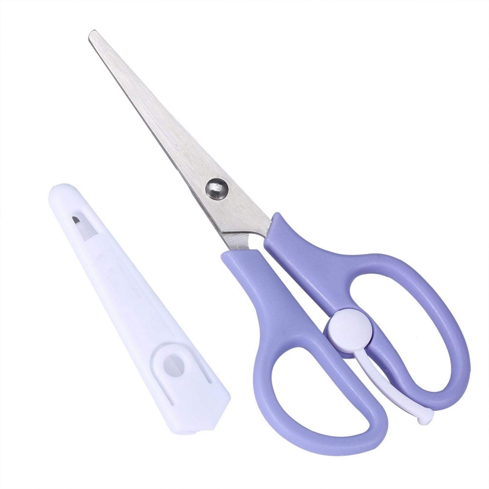 Ceramic Vegetable Scissors with PP Handle – Lightweight & Easy-Grip Kitchen Shears for Effortless Cutting (Purple)