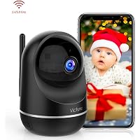 Victure Dualband 2.4Ghz and 5Ghz 1080P WiFi Camera Baby Monitor,FHD Wireless Security Camera with Motion Detection via IPC360 Pro, Pan Tilt, 2-Way Audio, Night Vision