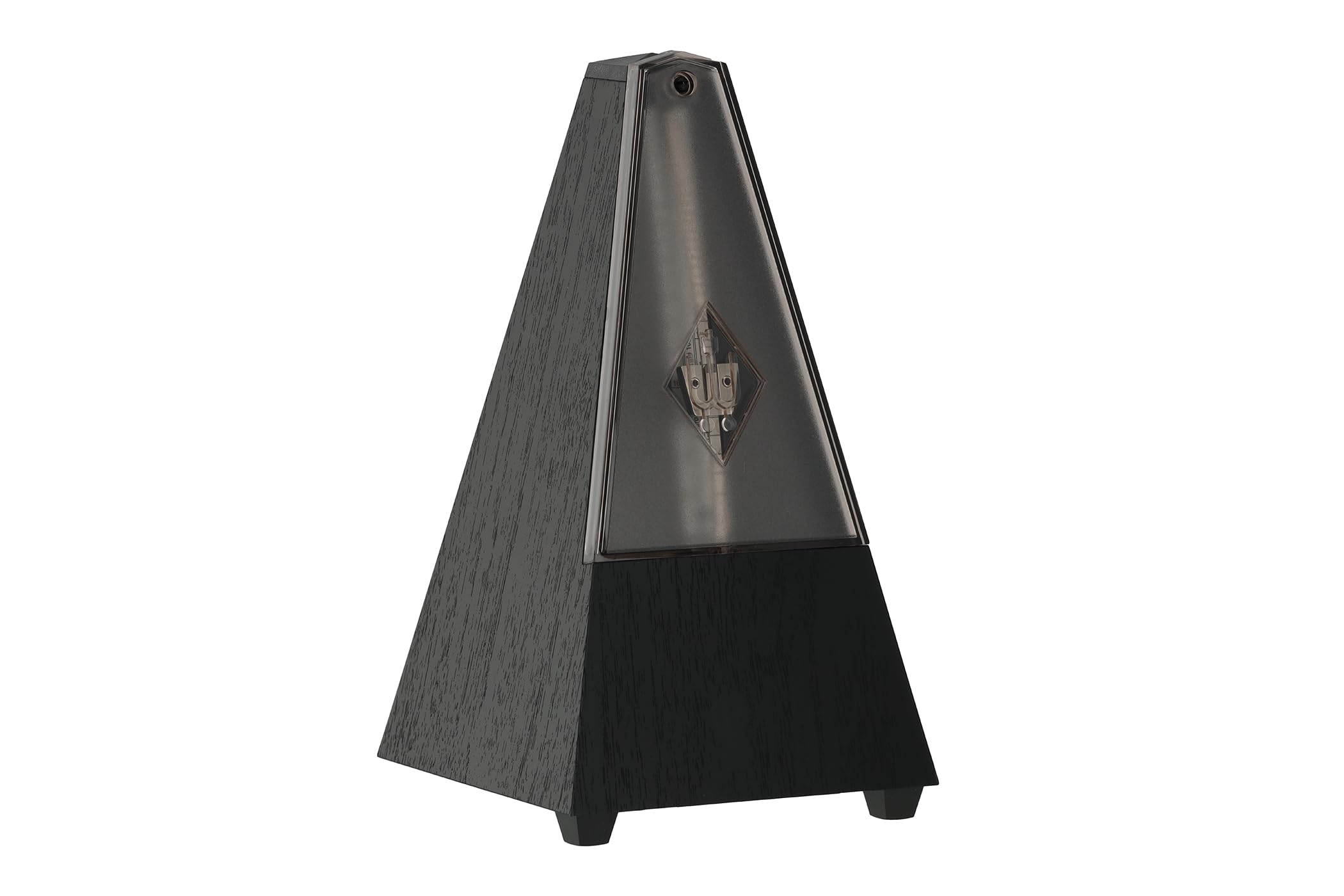 Wittner Metronome Taktell Pyramid Shape System Maelzel Series 800K - Plastic casing - Without bell - With plexiglass lid - Black - Mechanically wound - No batteries required - Made in Germany