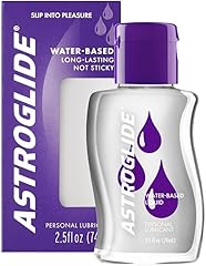 Astroglide Water Based Lube (2.5oz), Liquid Personal Lubricant for Long-Lasting Pleasure for Men, Women and Couples, Safe for