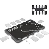 10 Slots Micro SD Card Holder Case Storage Organizer, Ultra Slim Credit Card Size Lightweight Portable TF MSD Memory Card Storage