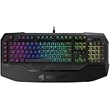 Roccat Ryos MK FX RGB Mechanical Gaming Keyboard (Per-Key, RGB Multicolour Illumination, MX Key Switch RGB Brown, UK Layout) ROC-12-872-BN-UK - Black