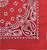Military Army Trainmen Paisley Bandanas (Red - 22