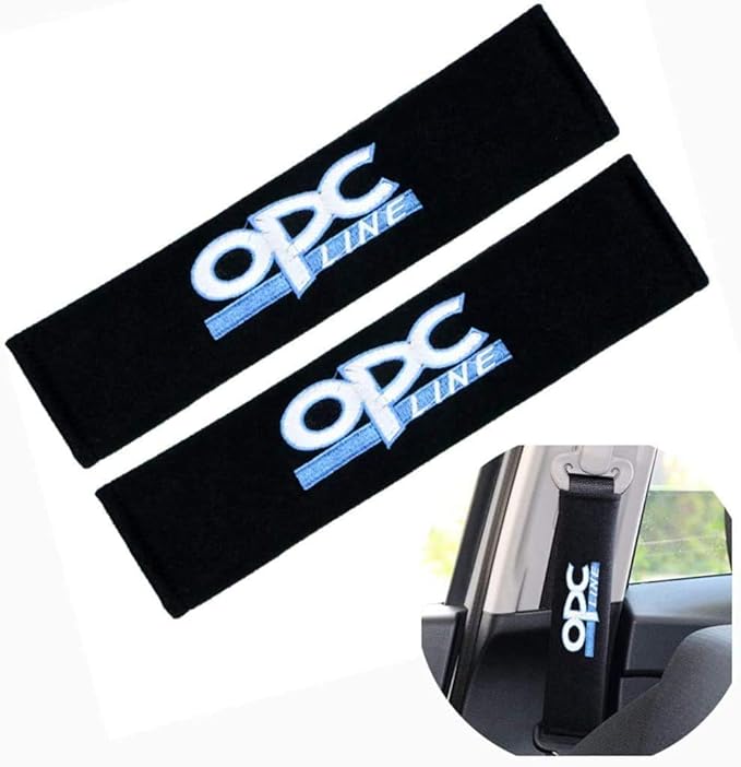 Seat Belt Pads 2Pcs Seat Belt Coversmbroidery Shoulder Seat Belt Pads with Car Brand