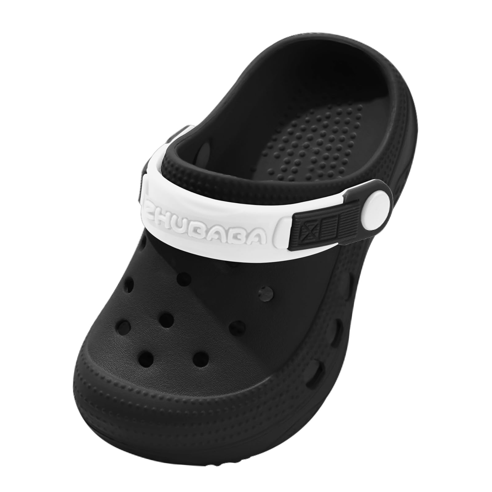 Photo 1 of ***USED****OWIF Toddler Clogs Boys Girls Kids Dinosaur Garden Shoes Slip on Sandals Slides Water Summer Shoes for Outdoor Beach Pool,PureBlack5-6 Toddler