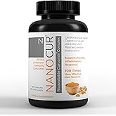 Nanocur Turmeric Curcumin - 100x More Active Than Turmeric, 170% More Active Than Curcumin + Black Pepper Extract. Joint Support, Relief, and Energy You’ll Feel. Organic Curcumin/Plant-Based Carrier.