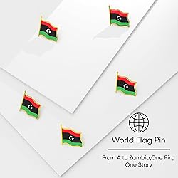Libya Flag Lapel Pin - Enamel Metal National Badge