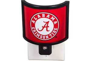 Team Sports America NCAA University of Alabama Glowing Auto Sensor Night Light - 4" Long x 4" Wide x 2" High