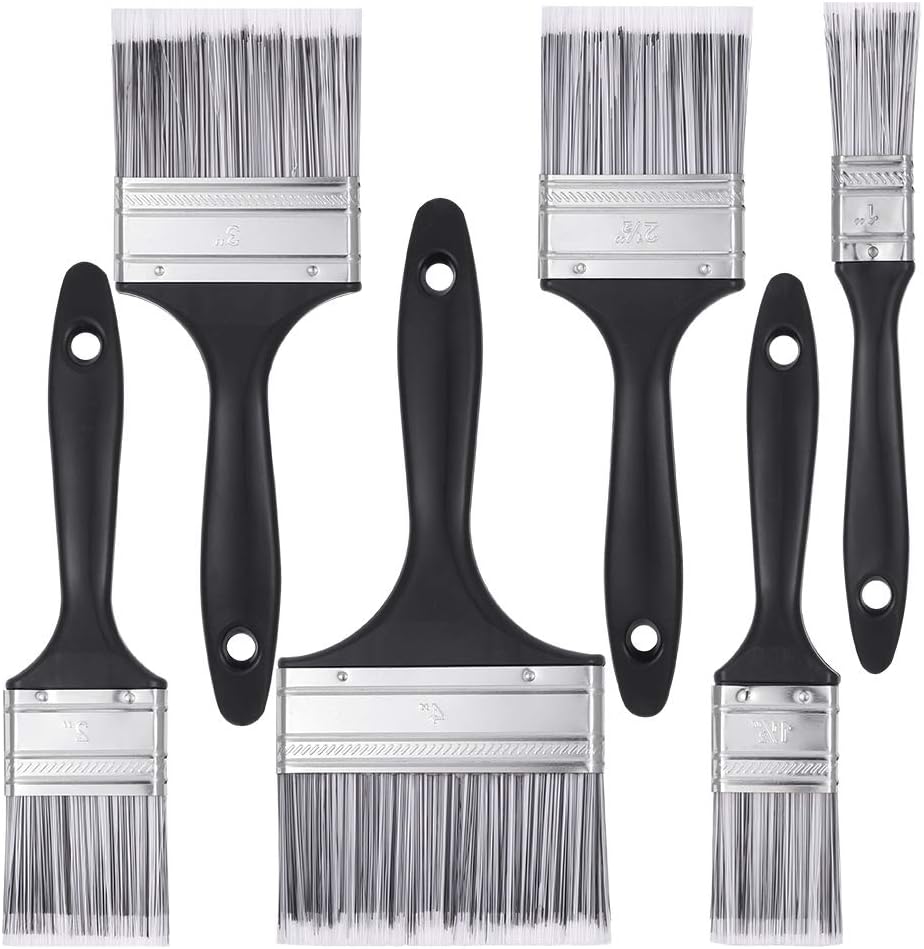 Gaosaili 6pcs Paint Brush Set, Decorating Brushes for Furniture Wall Painting