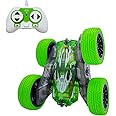 Threeking 1:43 Small Rc Stunt Car Remote Control Cars Toys 360-degree Tumbles Rotating Double-Sided Driving Car Toy Presents Gifts for Boys/Girls Ages 6+