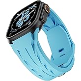 Sports Silicone Band Compatible with Apple Watch Ultra 3/2/1 49mm Bands for Men,Luxury Supercar Rubber Strap for iWatch Series 11/10 46mm, 9/8/7 45mm, SE2/SE 6/5/4 44mm, 3/2/1 42mm