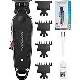 Lumiflexa Professional Hair/Beard Trimmer for Men, USB-C Rechargeable Hair Trimmer for Men with Stainless Steel Blades, Zero Gapped Hair Clippers for Barber, Cordless Rechargeable Hair Clippers