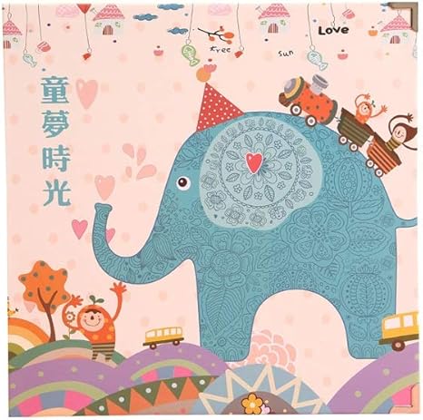 Amazon Co Jp Lhy フォトアルバムdiy手作り幼稚園赤ちゃんの成長メモリアルブック学生の漫画の幼児の記録書 父の日 母の日 誕生日 バレンタインの日 クリファッション Color B ホーム キッチン