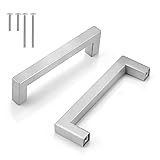 Gobrico Cabinet Handles 3-3/4" Hole Centers,Brushed