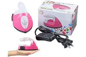 Xugoox Mini Craft Iron, Heat Press Heat Transfer Machine, Small DIY Electric Iron Portable Handy Heat Iron-on with Charging B