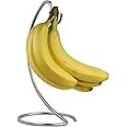 Blue Donuts Modern Banana Hanger - Chrome Banana Stand for Kitchen Countertop