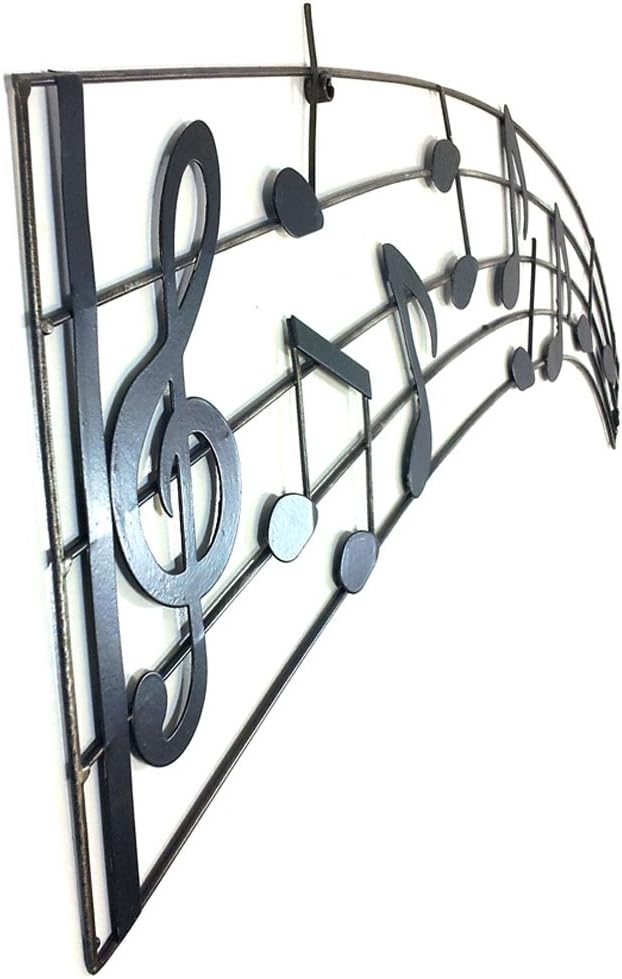 SK NEW Metal Wall Art Décor - Lightweight Scroll - Music Sweep Score - Image 3