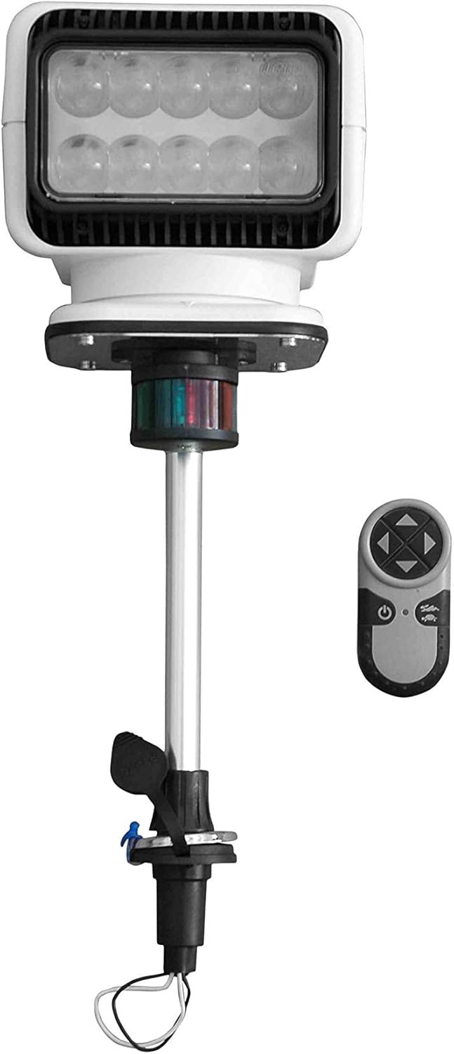 Golight LED Spotlight on Stanchion Mount - Wireless Remote - Navigational Lights - 900' Spot Beam: Home Improvement