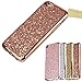 iPhone 6 Plus Cases, iPhone 6s Plus Cases, AMASELL Ultra Silm Electroplating TPU Bumper Frame and Glitter Bling Soft Protective Back Cover Case for iPhone 6 Plus/6s Plus 5.5 inches, Rose Gold