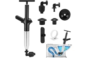 Toilet Plunger, Toilet Clog Remover Heavy Duty, High-Pressure Air Drain unclogger, for Bathroom, Drain, Sink, Floor, Kitchen 