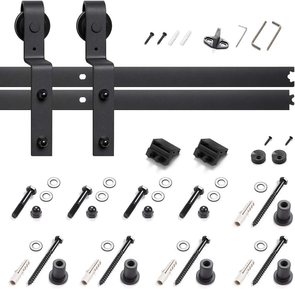 Wall Mount Powder Coated Adjustable Barn Door Bottom Guide Stay Roller