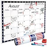 Dry Erase Calendar - Fridge Magnetic Calendar - Refrigerator Dry Erase Board 16