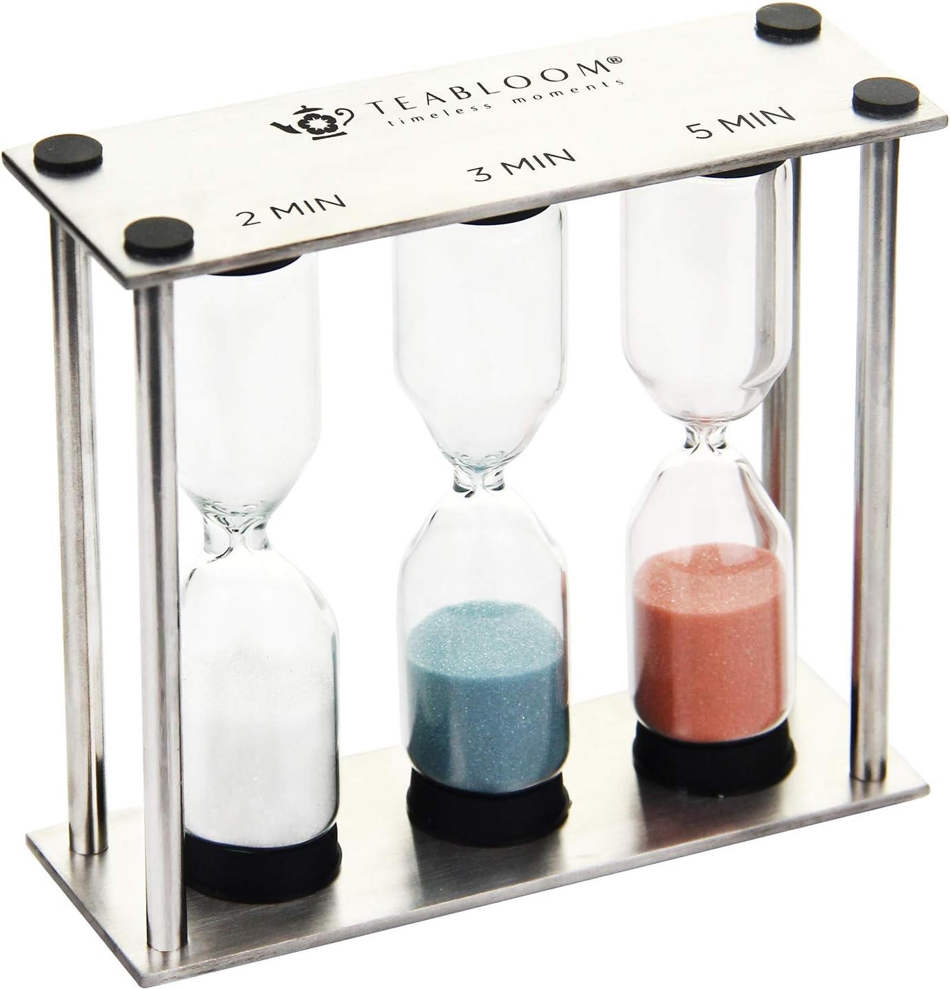 Teabloom Trio Tea Timer in Brushed Stainless Steel: Home & Kitchen