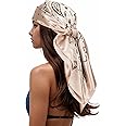 RIIQIICHY Head Scarf for Women Like Silk Scarf Hair Scarf Printed Square Scarf Bandanas for Women 35 Inches