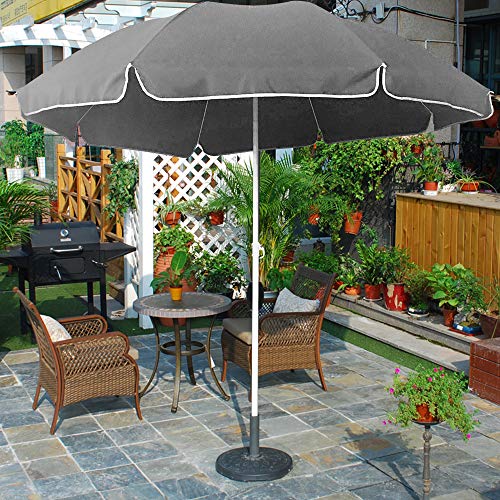 HENGMEI 200cm Sonnenschirm Marktschirm Strandschirm Gartenschirm Ampelschirm Balkonschirm Kurbelschirm Neigbar… – Bild 4