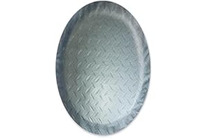 ADCO 9757 Silver Diamond Plated Steel Vinyl Spare Tire Cover J, (Fits 27" Diameter Wheel)