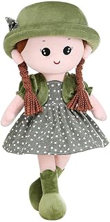 iEasey Adorable Baby Girl Rag Doll with Removable Dress Hat 35cm view 1
