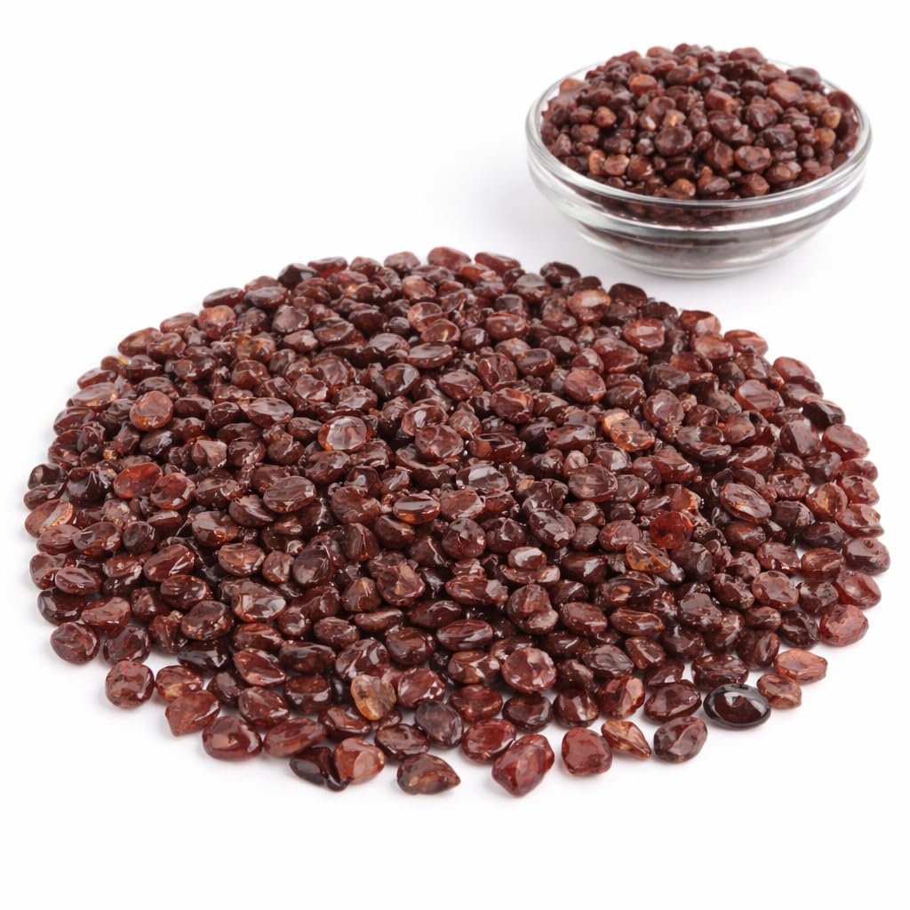 Perlin 500 Pieces Red Garnet Gemstone Beads Set (6-8 mm, Irregular Shape, Craft Bead Set)