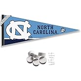 UNC Tar Heels Pennant Flag and Wall Tack Mount Pads