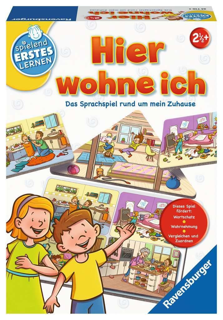 Ravensburger Educational games wohne ich 24710, for 1-3 players from 2.5 years
