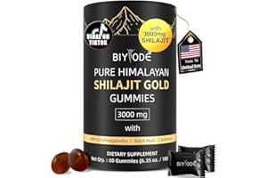 Pure Himalayan Gummies Gold - for Energy & Immune System,3000mg Per Serving,60 Count